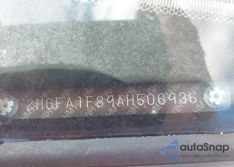 2010 Honda Civic Ex from USA, damaged, VIN 2HGFA1F89AH506936